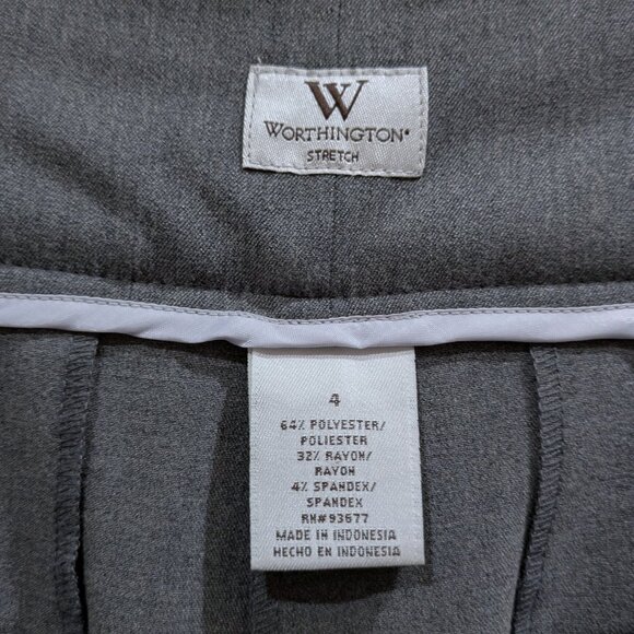 High Rise Relaxed Flare Trousers Pants 4 Stretch Dark Academia Classic Career - Picture 8 of 8